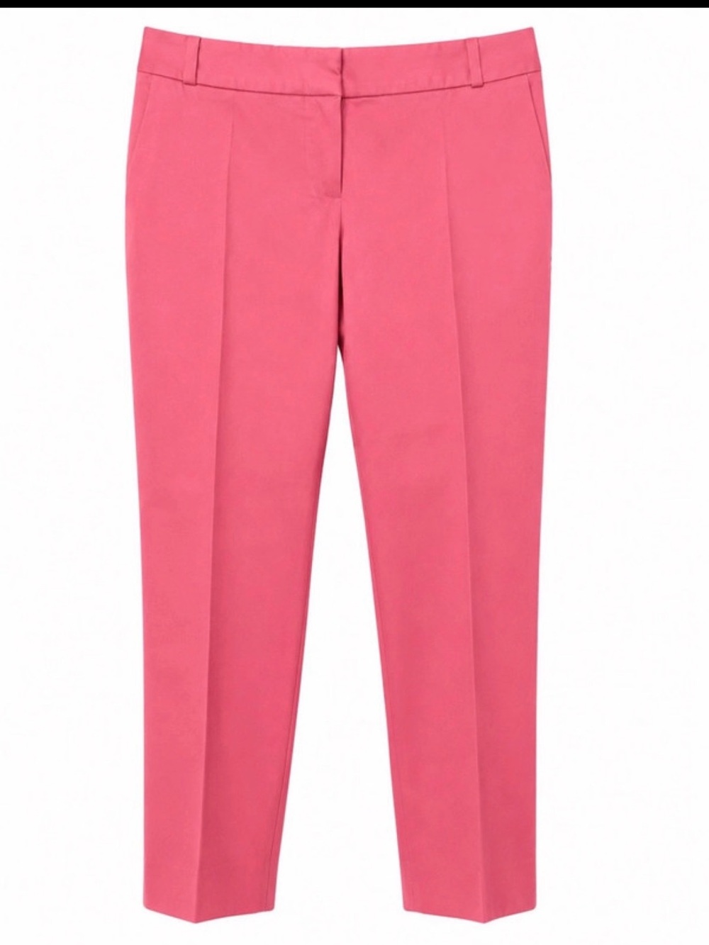 Talbots Petites 4P Pink Ankle Pants Career Stretch Slim Crop NWOT
